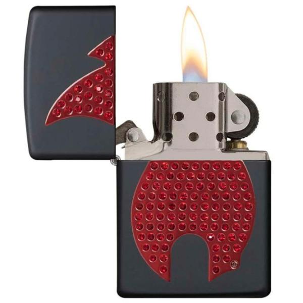 Brichetă Zippo Emblem Flame Black / Alamă photo 2