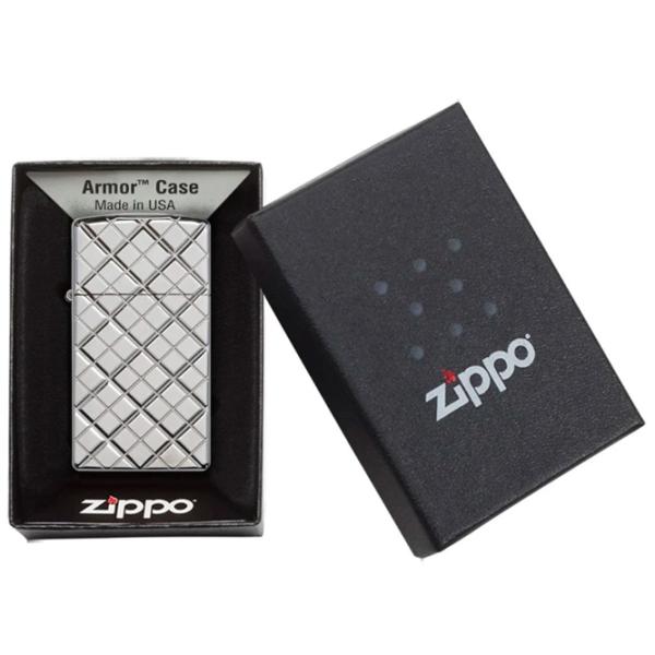 Brichetă Zippo Argyle Silver / Alamă photo 3