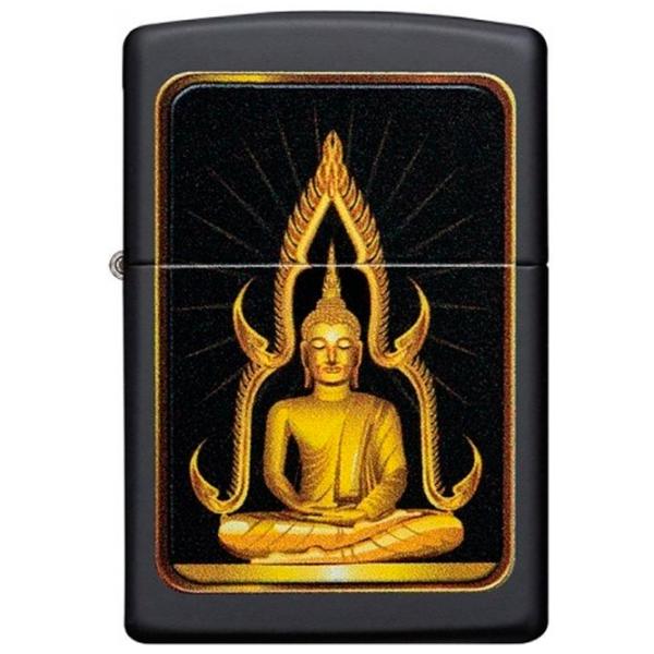 Brichetă Zippo Buddha Black / Alamă photo 2 Brichetă Zippo Buddha Black / Alamă photo 2