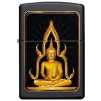 Зажигалка Zippo Buddha Черный / Латунь photo 2