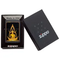 Зажигалка Zippo Buddha Черный / Латунь photo 3
