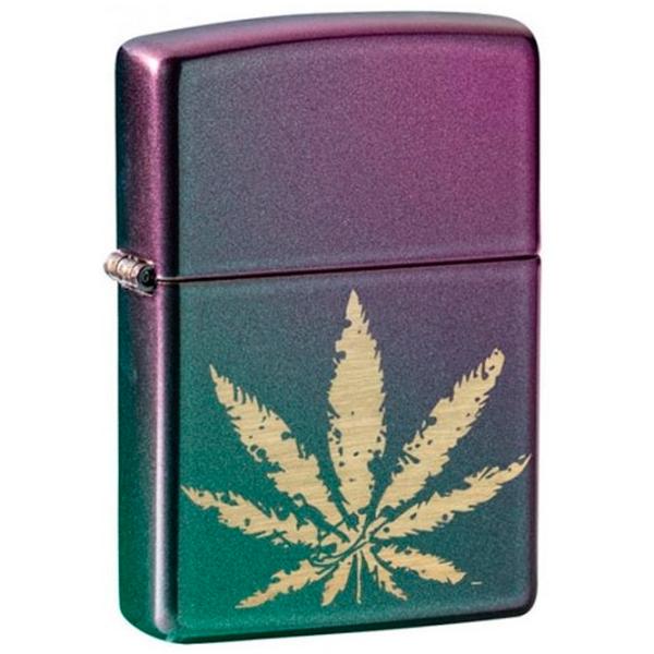Brichetă Zippo CANNABIS DESIGN Chameleon / Alamă photo 2