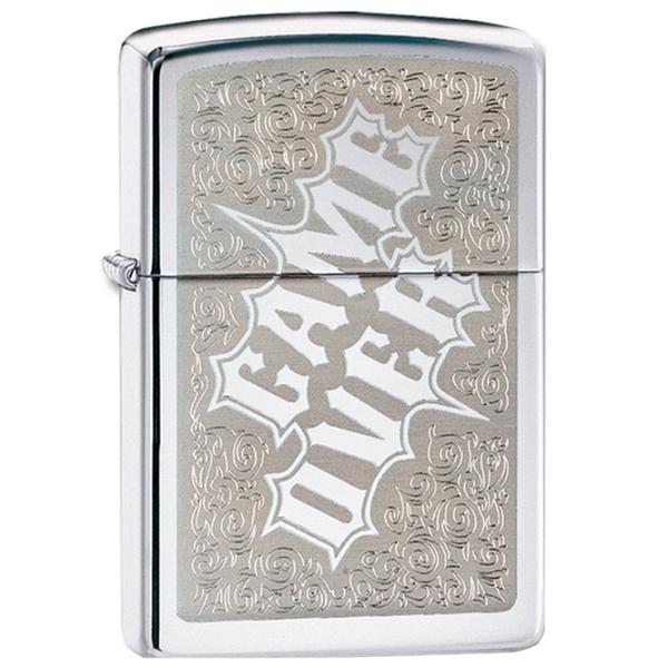 Brichetă Zippo Game Over Silver / Alamă photo 1