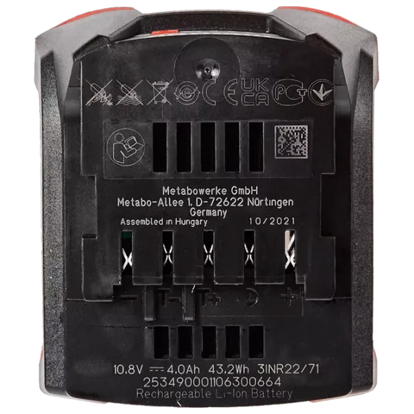 Acumulator pentru instrumente Metabo 625349000 LiHD / 4 Ah / 12 V photo 3