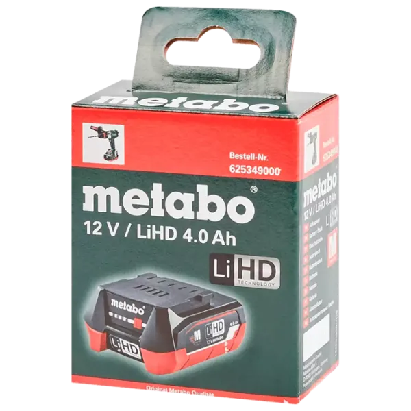 Acumulator pentru instrumente Metabo 625349000 LiHD / 4 Ah / 12 V photo 4