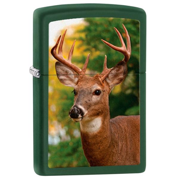 Brichetă Zippo Buck Green Matte Green / Alamă photo 1