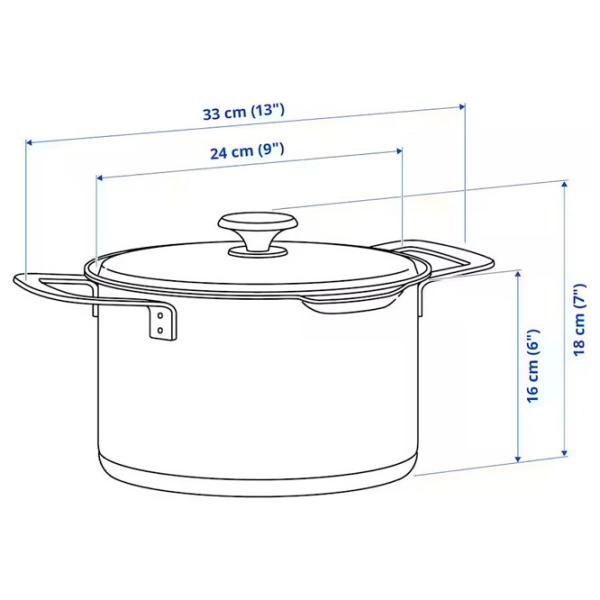 Кастрюля Ikea Hemkomst 5л Нержавеющая сталь / Стальной photo 7 Кастрюля Ikea Hemkomst 5л Нержавеющая сталь / Стальной photo 7