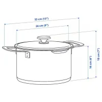 Кастрюля Ikea Hemkomst 5л Нержавеющая сталь / Стальной photo 7