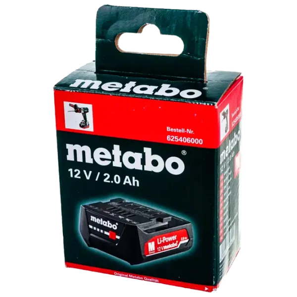 Acumulator pentru instrumente Metabo 625406000 Li-Ion / 2 Ah / 12 V photo 3 Acumulator pentru instrumente Metabo 625406000 Li-Ion / 2 Ah / 12 V photo 3