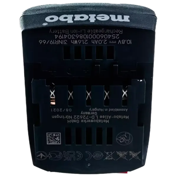 Acumulator pentru instrumente Metabo 625406000 Li-Ion / 2 Ah / 12 V photo 4 Acumulator pentru instrumente Metabo 625406000 Li-Ion / 2 Ah / 12 V photo 4