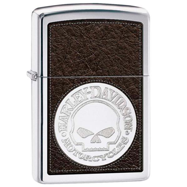 Brichetă Zippo H-D Skulll Inox / Alamă photo 1