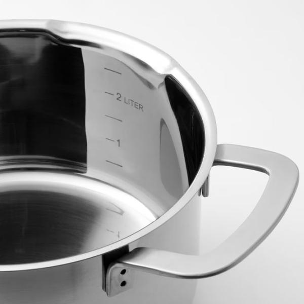 Кастрюля Ikea Hemkomst 3л Нержавеющая сталь / Стальной photo 3 Кастрюля Ikea Hemkomst 3л Нержавеющая сталь / Стальной photo 3