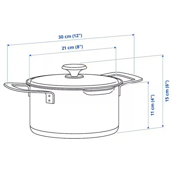 Кастрюля Ikea Hemkomst 3л Нержавеющая сталь / Стальной photo 7 Кастрюля Ikea Hemkomst 3л Нержавеющая сталь / Стальной photo 7