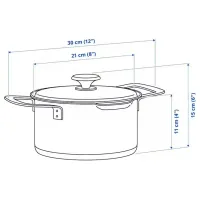 Кастрюля Ikea Hemkomst 3л Нержавеющая сталь / Стальной photo 7