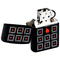 Зажигалка Zippo Classic Black Matte Черный / Латунь