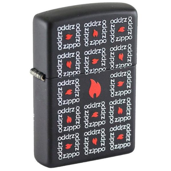Brichetă Zippo Classic Black Matte Black / Alamă photo 2 Brichetă Zippo Classic Black Matte Black / Alamă photo 2