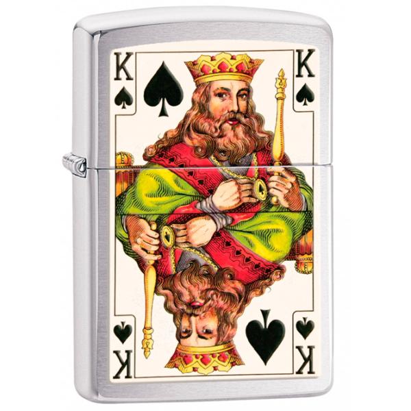 Brichetă Zippo King of spades Inox / Alamă photo 1