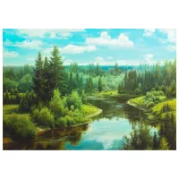 Обои DECOCODE 41-0415-PG Зеленый / Природа