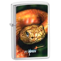 Зажигалка Zippo Snake Серебряный / Латунь