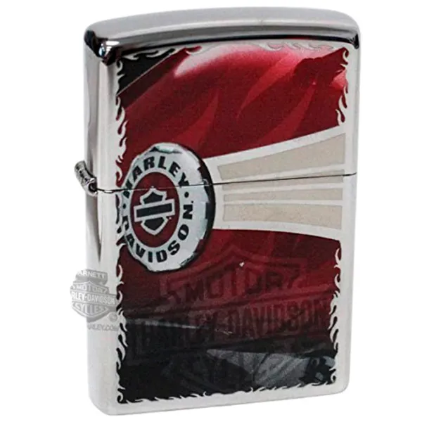 Brichetă Zippo 250 Harley Red / Alamă photo 1