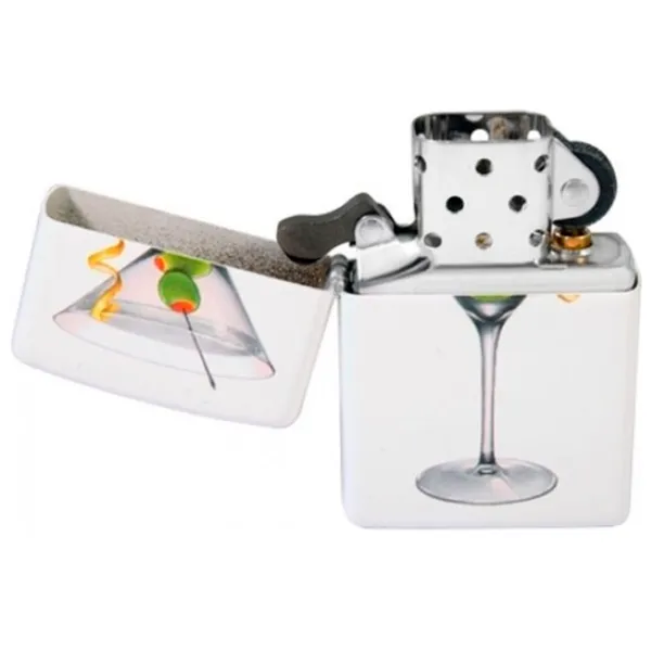 Brichetă Zippo BS Martini White / Alamă photo 2 Brichetă Zippo BS Martini White / Alamă photo 2
