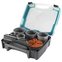 Set carote Wolfcraft 3464000 Carbură de wolfram / Hexaedre