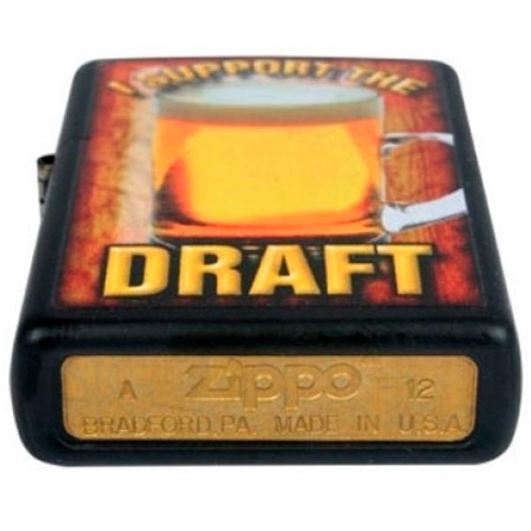 Brichetă Zippo The Draft Black / Alamă photo 2