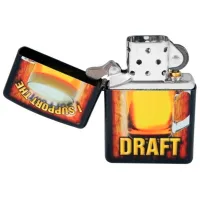 Зажигалка Zippo The Draft Черный / Латунь photo 3