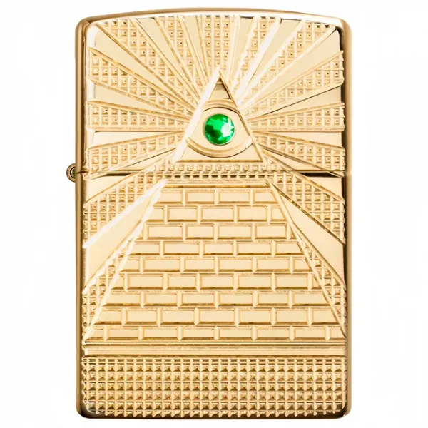 Brichetă Zippo EYE OF PROVIDENCE DESIGN Gold / Alamă photo 2 Brichetă Zippo EYE OF PROVIDENCE DESIGN Gold / Alamă photo 2
