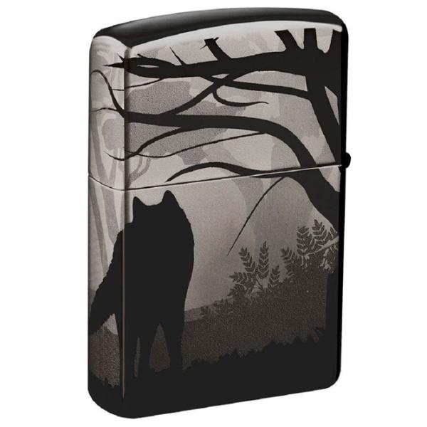 Brichetă Zippo Wolves Design Black / Alamă photo 2 Brichetă Zippo Wolves Design Black / Alamă photo 2