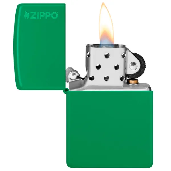 Зажигалка Zippo Grass Green Matte Зеленый / Латунь photo 1