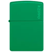 Зажигалка Zippo Grass Green Matte Зеленый / Латунь photo 2