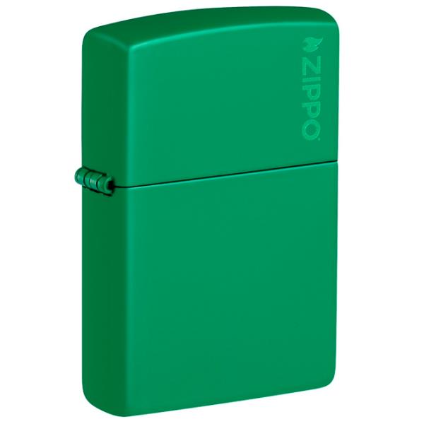 Зажигалка Zippo Grass Green Matte Зеленый / Латунь photo 3