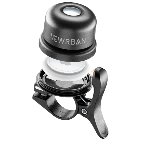 Fixator Newrban Bell with Airtag Holder Black Gray photo 1