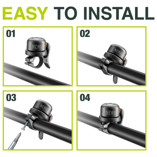 Fixator Newrban Bell with Airtag Holder Black Gray photo 5