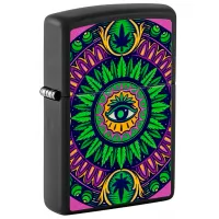 Зажигалка Zippo CANNABIS DESIGN Черный / Латунь