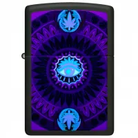 Зажигалка Zippo CANNABIS DESIGN Черный / Латунь photo 3