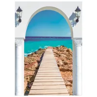 Обои DECOCODE 21-0408-PL Синий / Природа