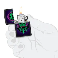 Зажигалка Zippo CANNABIS GORILLA Черный / Латунь photo 3