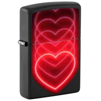 Зажигалка Zippo Hearts Design Черный / Латунь photo 2
