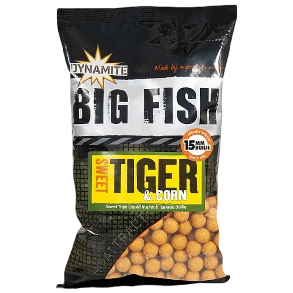 Boilies Dynamite Baits Sweet Tiger & Corn Corn / 1 kg / 15 mm photo 1