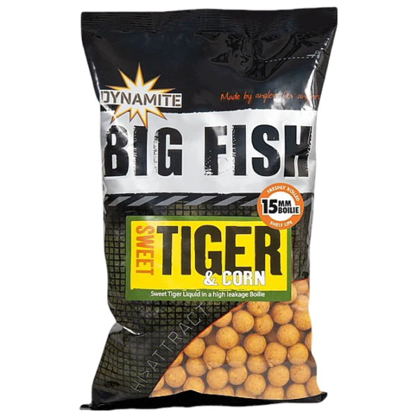 Boilies Dynamite Baits Sweet Tiger & Corn Corn / 1 kg / 15 mm photo 1