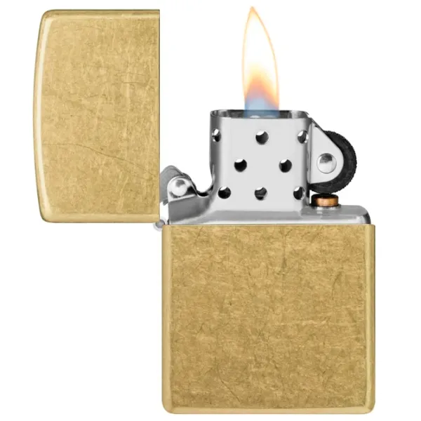Brichetă Zippo Street Brass Gold / Alamă photo 1