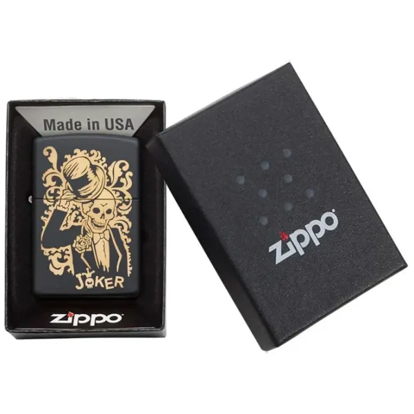 Brichetă Zippo Joker Black / Alamă photo 3