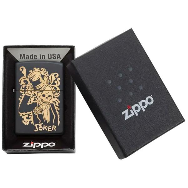 Brichetă Zippo Joker Black / Alamă photo 3