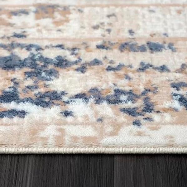 Covor Dizayno Home Valente Beige Blue / Acril photo 3 Covor Dizayno Home Valente Beige Blue / Acril photo 3