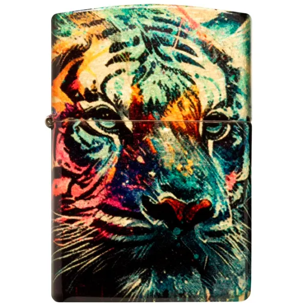 Brichetă Zippo Colorful Tiger Design Multicolor / Alamă photo 3
