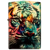 Зажигалка Zippo Colorful Tiger Design Разноцветный / Латунь photo 3