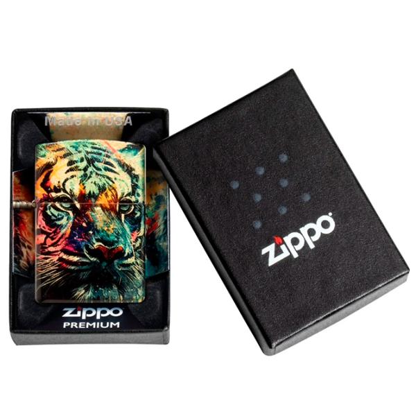 Brichetă Zippo Colorful Tiger Design Multicolor / Alamă photo 5