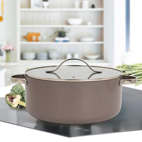 Cratiță Maestro Mr-4009-24 4.1l Aluminiu / Beige photo 4 Cratiță Maestro Mr-4009-24 4.1l Aluminiu / Beige photo 4